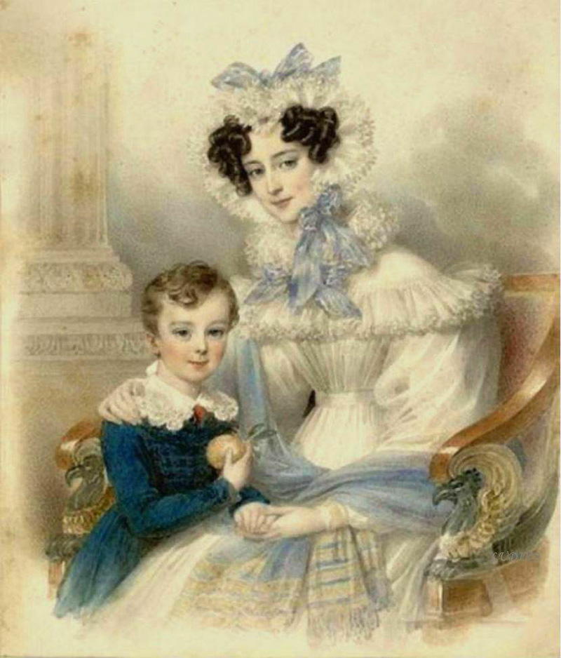 princess henrietta of nassau-weilburg with her son archduke albrecht
